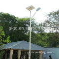 Factory supply led 30w street lighting fixture with mono solar panel gel battery and pole
